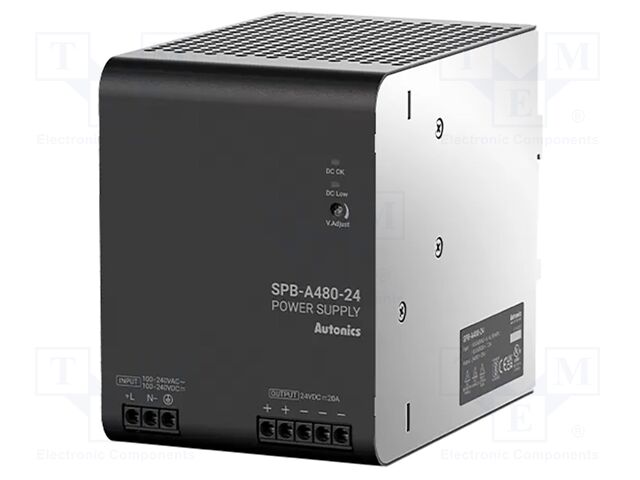 Power supply: switching; for DIN rail; 480W; 24VDC; 20A; 85÷264VAC