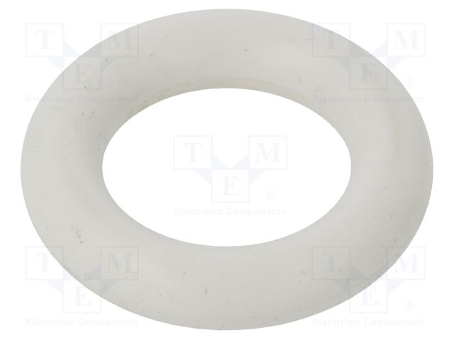 O-ring gasket; silicone; Thk: 10mm; Øint: 30mm; white; -60÷160°C