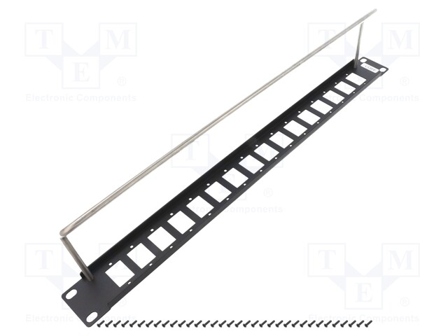 Patch panel; mounting adapter; SLIM; RACK; screw; 29mm; 19"; M3