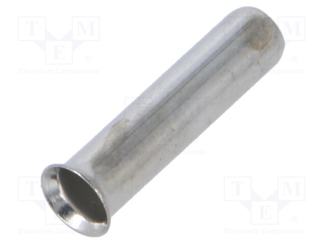Tip: bootlace ferrule; non-insulated; copper; 10mm2; 21mm; tinned