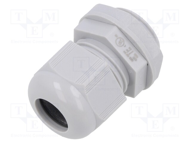 Cable gland; M20; 1.5; IP68; Mat: polyamide; light grey; Entrelec