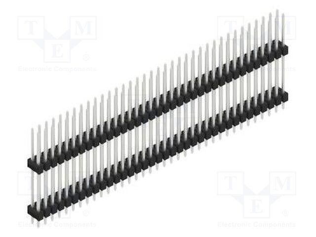 Connector: pin strips; pin header; male; PIN: 72; 2.54mm; THT; 2x36