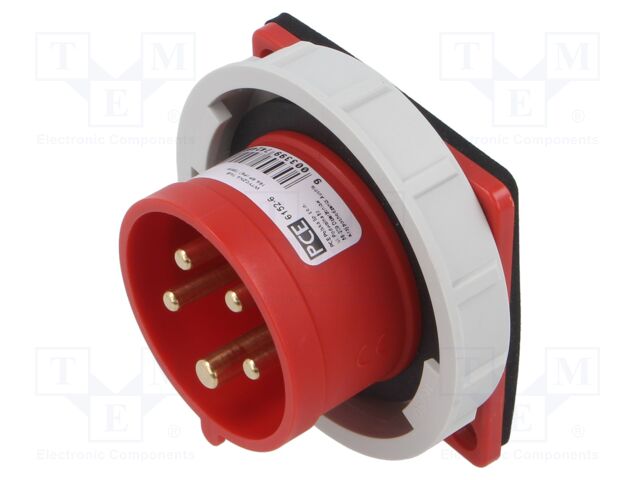 Connector: AC supply 3-phase; socket; male; 16A; 230VAC; IEC 60309