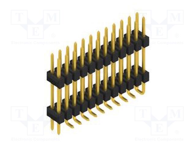 Connector: pin strips; pin header; male; PIN: 24; 2.54mm; SMT; 2x12