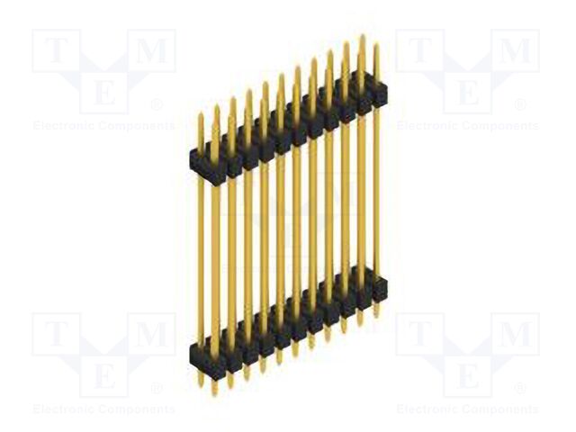 Connector: pin strips; pin header; male; PIN: 22; 2.54mm; THT; 2x11
