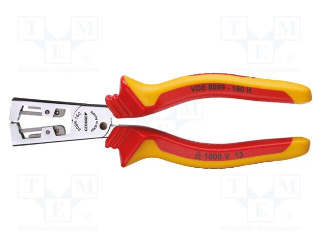 Pliers; Kind of pliers: for wire stripping,insulated; 0.5÷5mm