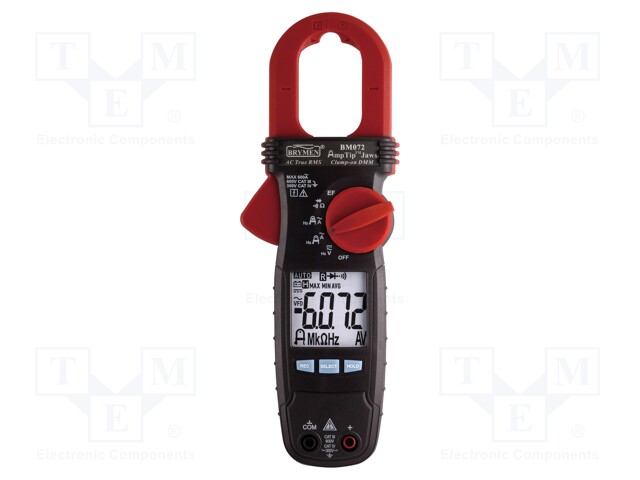 AC digital clamp meter; Øcable: 30mm; LCD (6000); I AC: 600A; 186g
