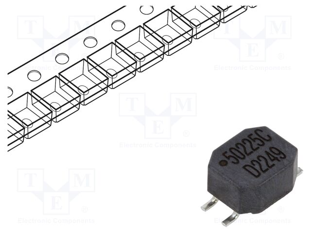 Inductor: wire with current compensation; SMD; 2.2mH; 500mA
