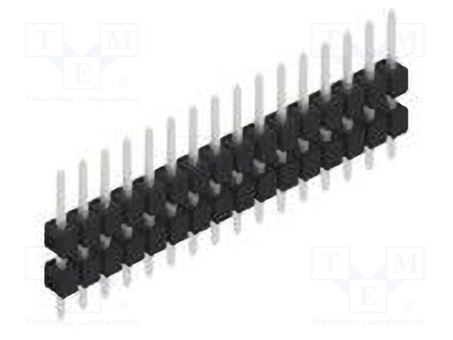 Connector: pin strips; pin header; male; PIN: 16; 2.54mm; THT; 1x16