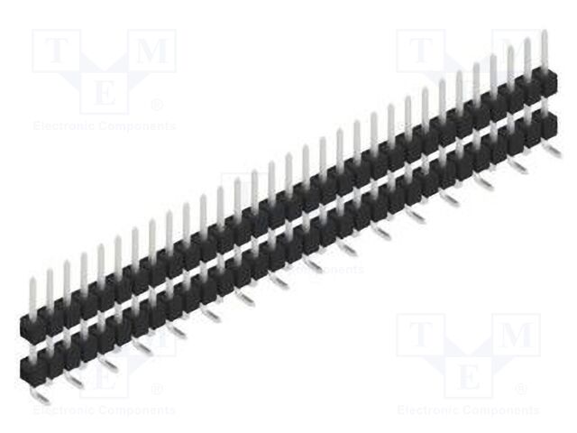 Connector: pin strips; pin header; male; PIN: 31; 2.54mm; SMT; 1x31