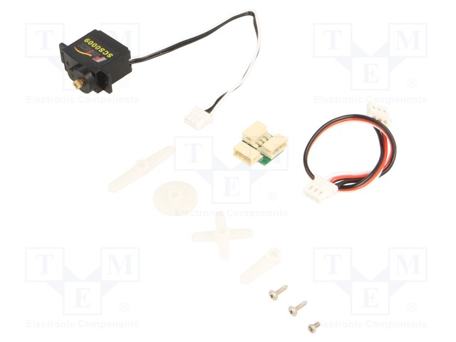 Motor: servo; 4.8÷7.4VDC; micro; 12.5g; 23.2x12x25.5mm; metal; 180°