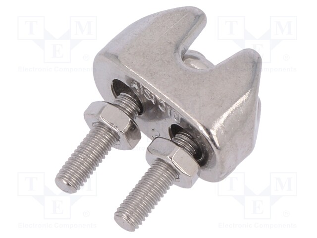 Rope clamp wire; acid resistant steel A4; for rope; Ørope: 3mm