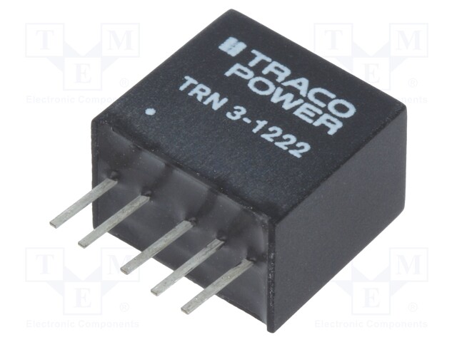 Converter: DC/DC; 3W; Uin: 9÷18V; Uout: 12VDC; Uout2: -12VDC; SIP