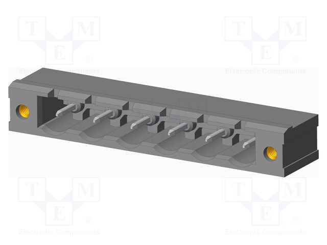 Connector: pluggable terminal block; socket; male; on PCBs