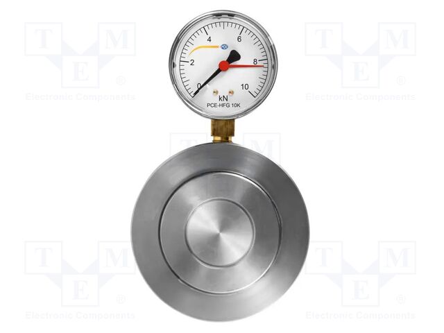 Meter: force; analogue; 0÷10kN; Resol: 200N; 1.95%; Unit: kN; M6 x2