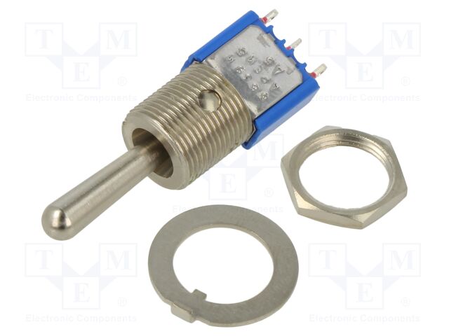 Switch: toggle; Pos: 3; SP3T; ON-OFF-ON; 3A/250VAC; 4A/30VDC; 5000M