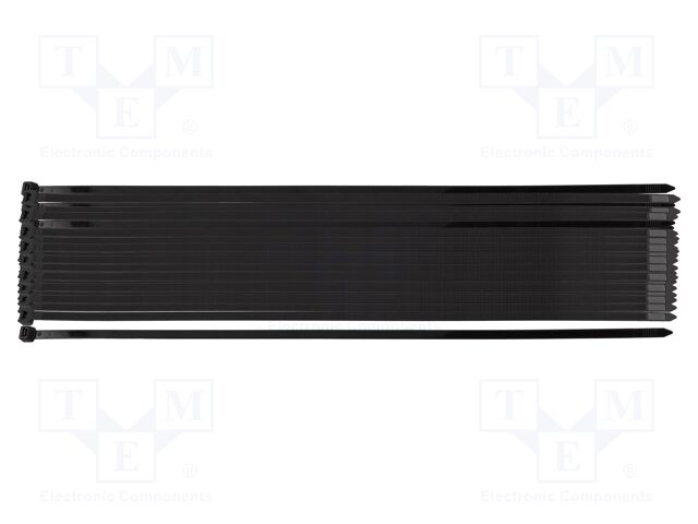 Cable tie; L: 550mm; W: 9mm; black; 50pcs; EXTREME