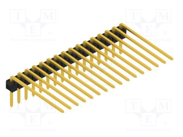 Connector: pin strips; pin header; male; PIN: 16; 2.54mm; THT; 1x16