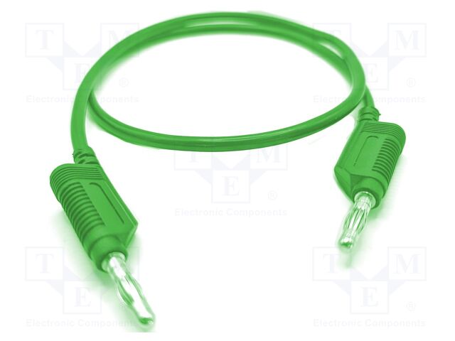 Test lead; 60VDC; 32A; banana plug 4mm,both sides; Len: 0.5m