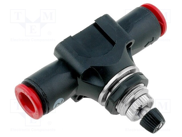 Throttle-check valve; 8mm; Pressure: 0.1÷10bar; Temp: -20÷80°C
