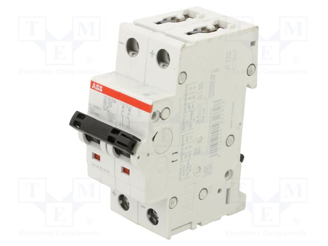 Circuit breaker; 400VAC; 400VDC; Inom: 10A; Poles: 2; Charact: B