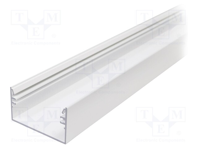 Profiles for LED modules; surface; white; L: 2m; aluminium