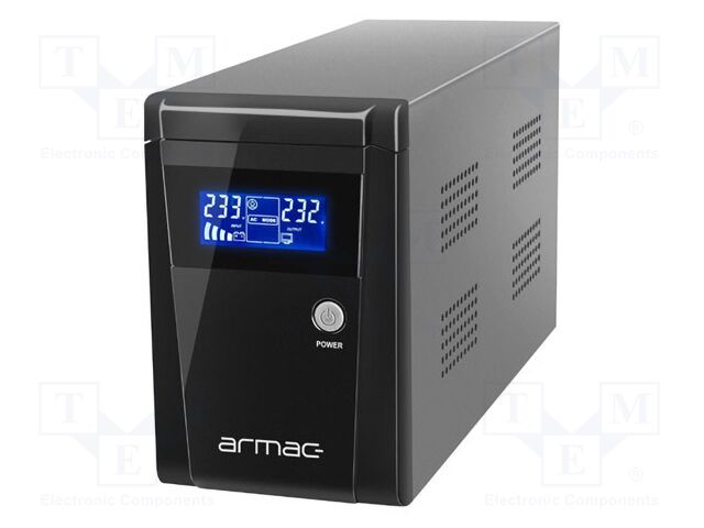 Power supply: UPS; 650W; 1000VA; 195÷255V; 350x120x188mm; 7Ah; 6h