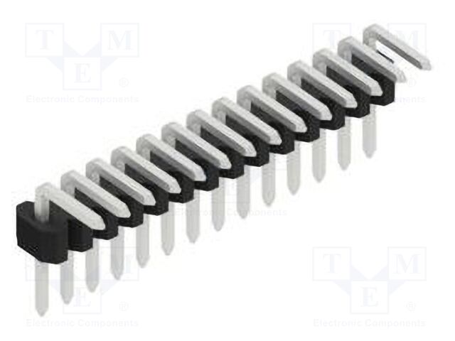 Connector: pin strips; pin header; male; PIN: 14; 1.27mm; THT; 1x14
