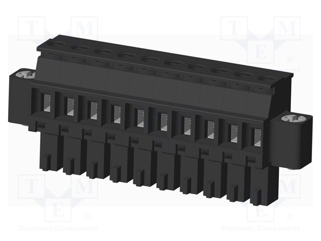 Connector: pluggable terminal block; plug; female; angled 90°