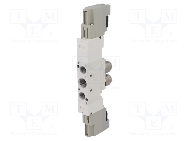 Electromagnetic valve; 5/3 vented in the middle position; 8mm