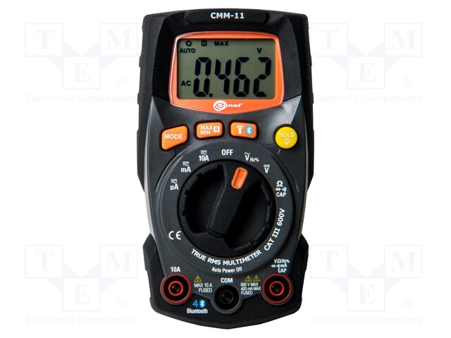 Digital multimeter; Bluetooth; LCD (4000),with a backlit; IP65