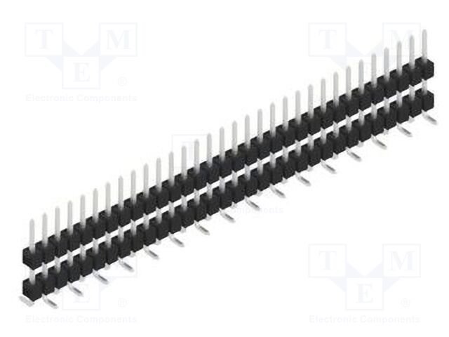 Connector: pin strips; pin header; male; PIN: 32; 2.54mm; SMT; 1x32