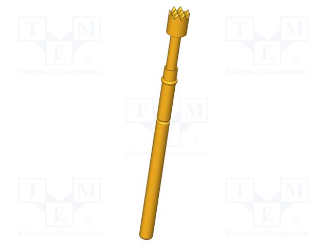 Test needle; Operational spring compression: 4mm; 5A; Ø: 2.5mm