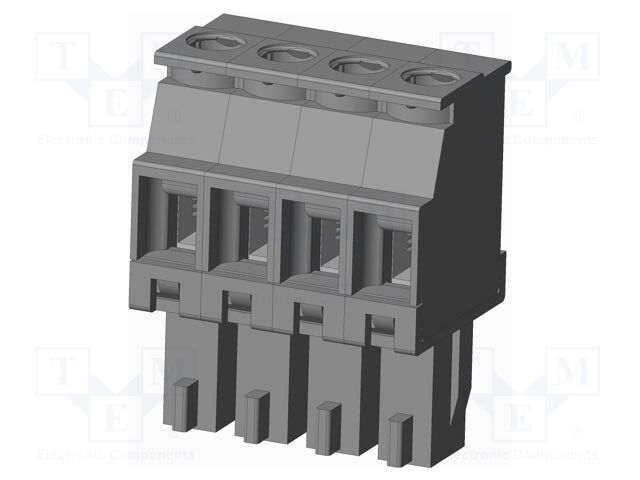 Connector: pluggable terminal block; plug; female; angled 90°