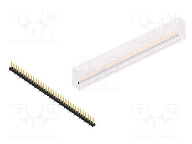 Connector: pin strips; pin header; male; PIN: 34; 2.54mm; SMT; 1x34