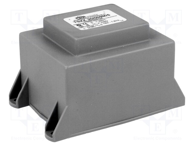 Transformer: encapsulated; 30VA; 230VAC; 18V; 1.66A; Mounting: PCB