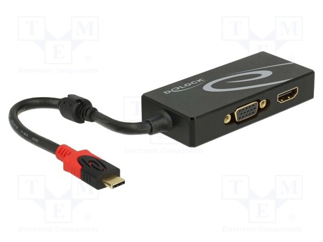 Splitter; Full HD 1080p,QHD 1440p,UHD 2160p; 0.2m; black; metal