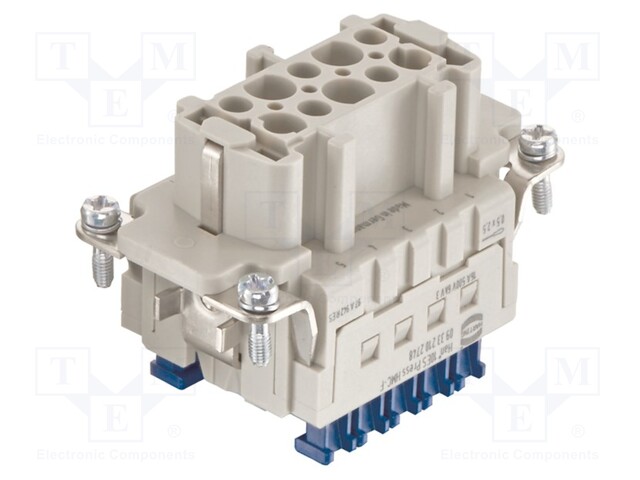 HEAVY DUTY INSERT, RCPT, 10POS, 26-14AWG