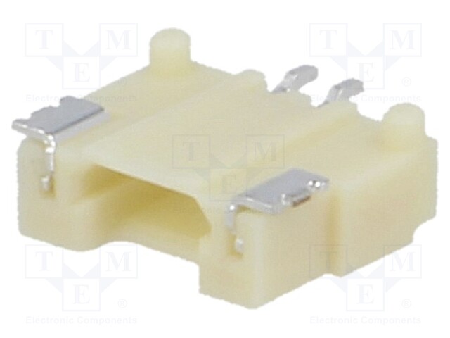 Socket; wire-board; male; DF14; 1.25mm; PIN: 2; SMT; on PCBs; tinned