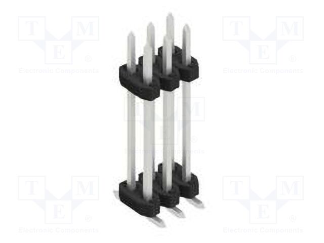 Connector: pin strips; pin header; male; PIN: 6; 2mm; SMT; 2x3; 100V
