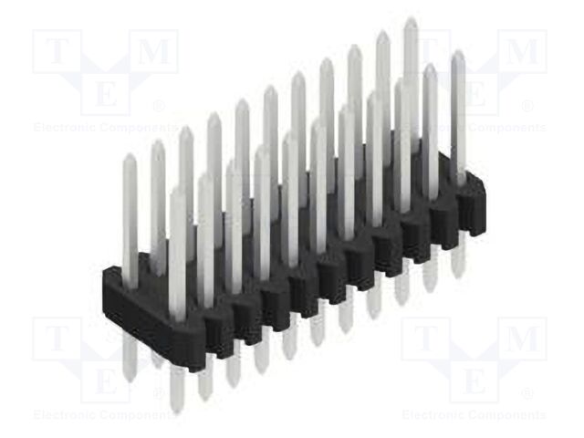 Connector: pin strips; pin header; male; PIN: 22; 1.27mm; THT; 2x11