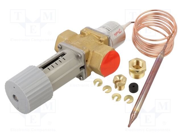 Thermostatic valve; G 1"; brass; AVTA; 0÷16bar; 2.3m