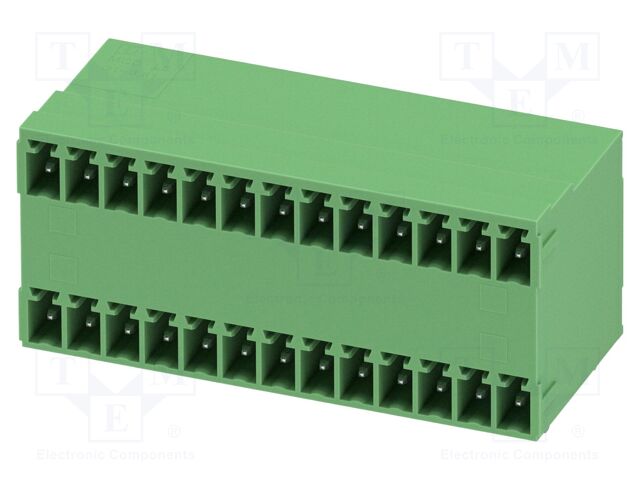 PCB headers, nominal cross section: 1.5 mm?, color: green, n