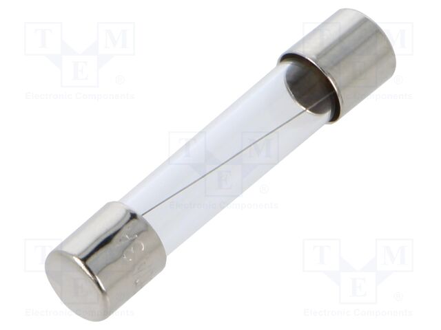 Fuse: fuse; quick blow; 3A; 250VAC; cylindrical,glass; 6.3x32mm