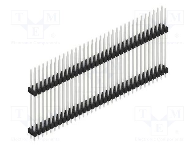 Connector: pin strips; pin header; male; PIN: 66; 2.54mm; THT; 2x33