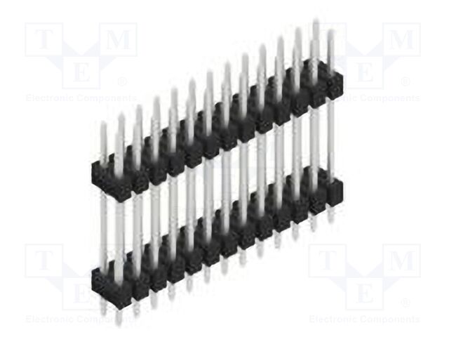 Connector: pin strips; pin header; male; PIN: 26; 2.54mm; THT; 2x13