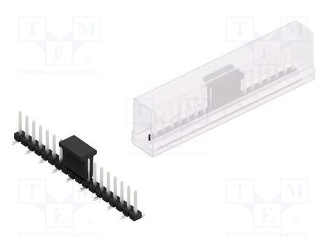 Connector: pin strips; pin header; male; PIN: 18; 2.54mm; SMT; 1x18