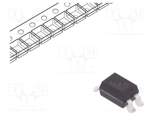Optocoupler; SMD; Channels: 1; Out: transistor; Uinsul: 5kV; Uce: 80V
