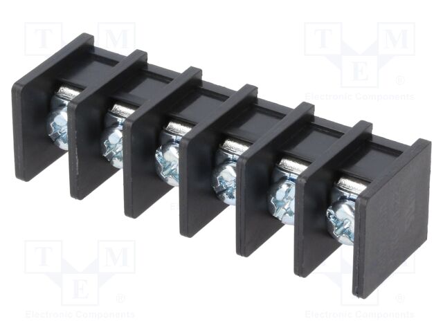 Connector: terminal block; YK; 30A; 300V; terminal; PIN: 6; on PCBs