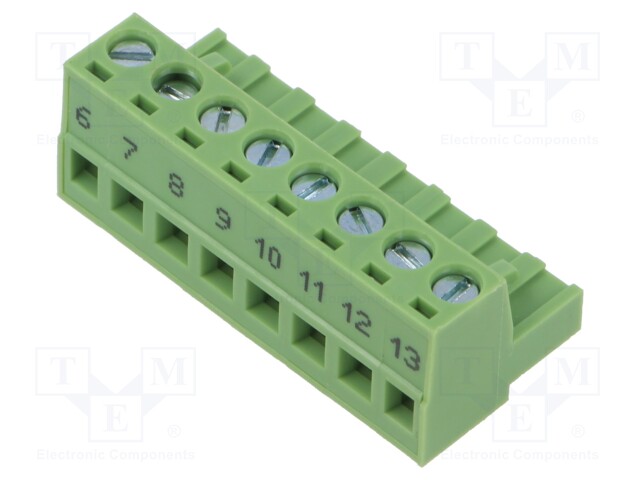 Test acces: pluggable terminal block; Colour: green